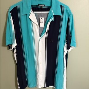 MENS EXPRESS SHIRT LARGE 100% RAYON